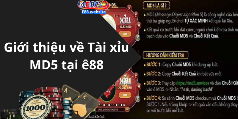 Giới thiệu về Tài xỉu MD5 tại ê88