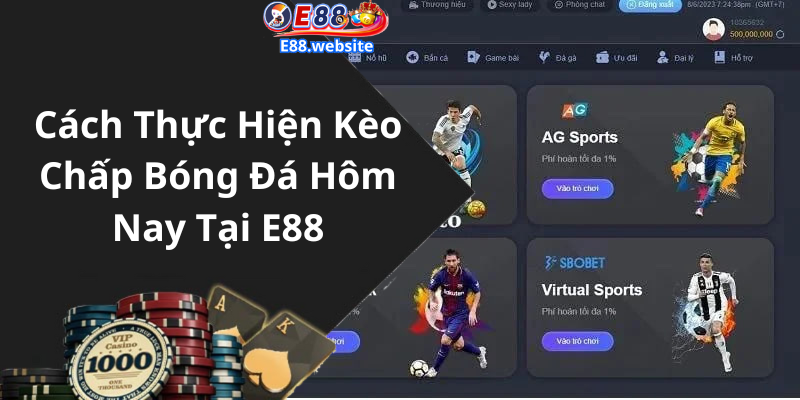 Cách Thực Hiện Kèo Chấp Bóng Đá Hôm Nay Tại E88