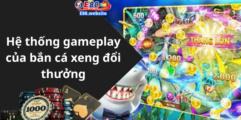 Hệ thống gameplay của bắn cá xeng đổi thưởng